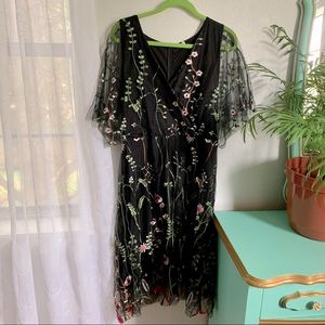 Floral Embroidered Dress